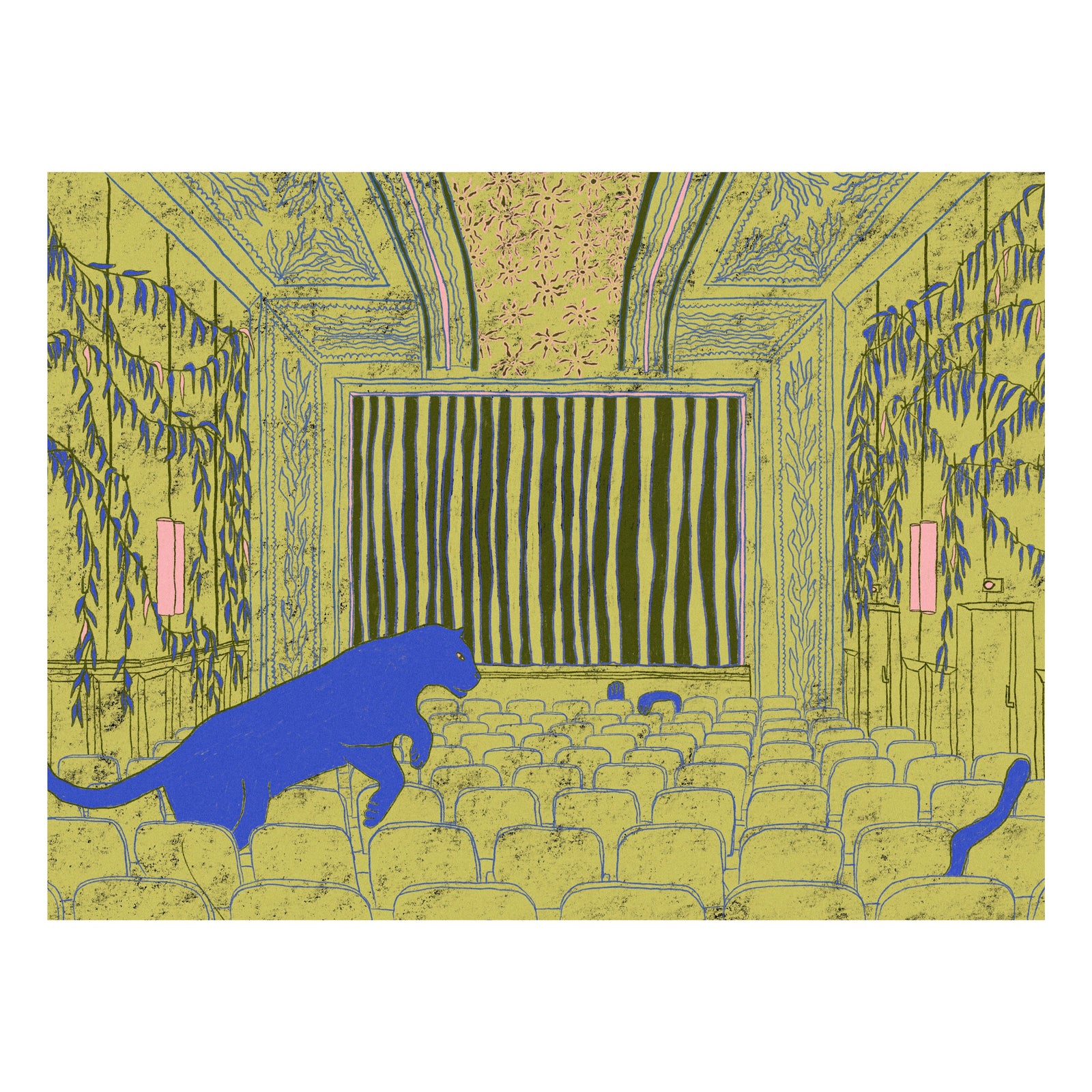 Blue Panther - Fine Art Print