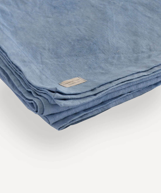 Linen Throw in Blue