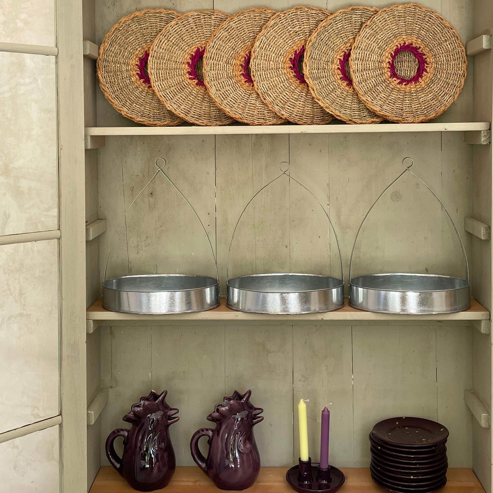 Hand-glazed Terracotta Rooster Jug