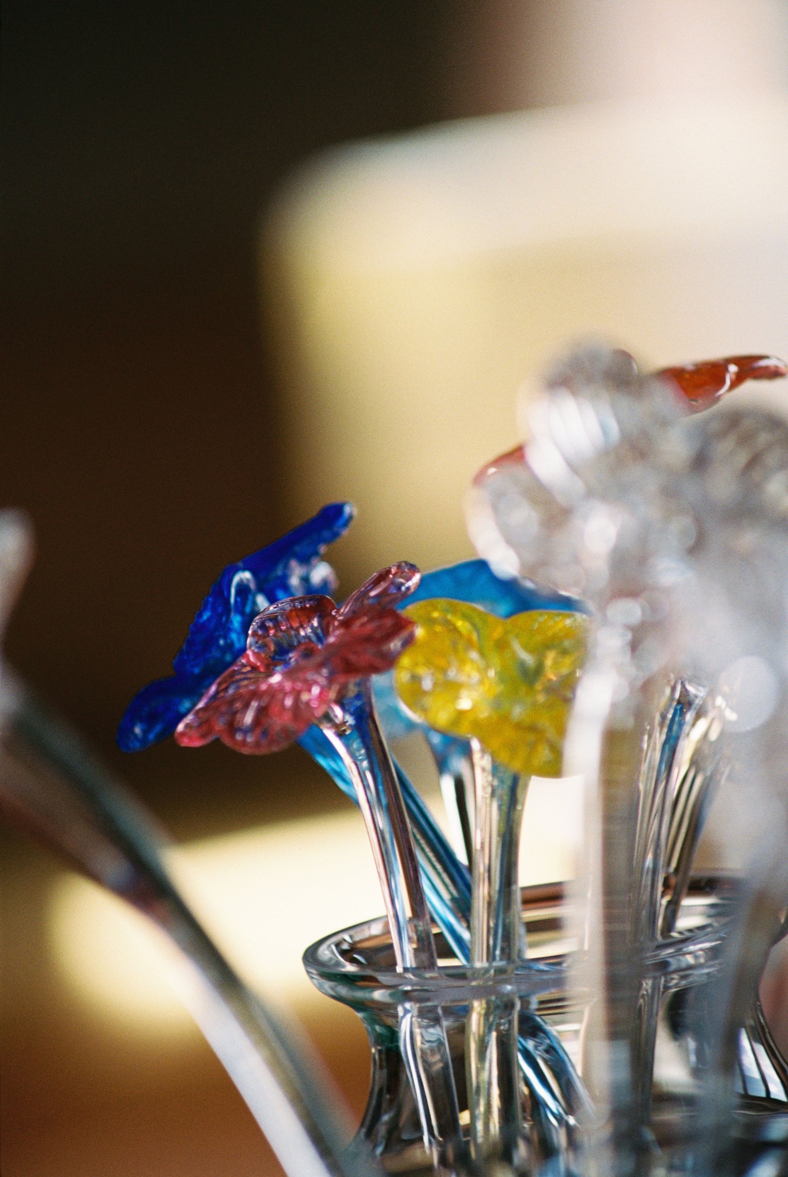 Mouthblown Crystal Flower - Small