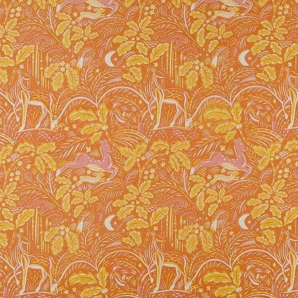 Staffordshire Fabric in Straw Yellow and Pink