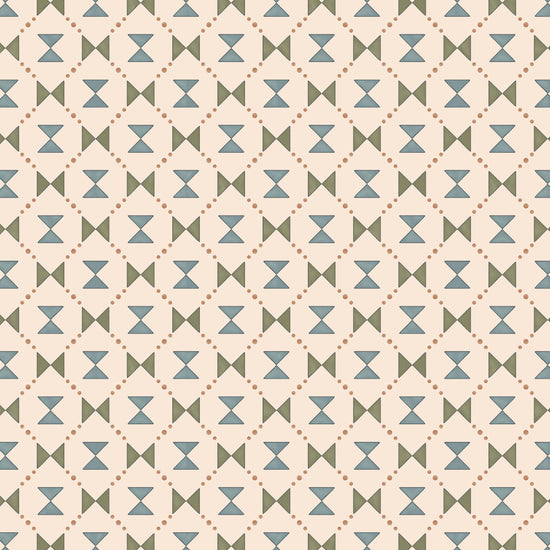 Bow Tie Quilt - Blue and Green