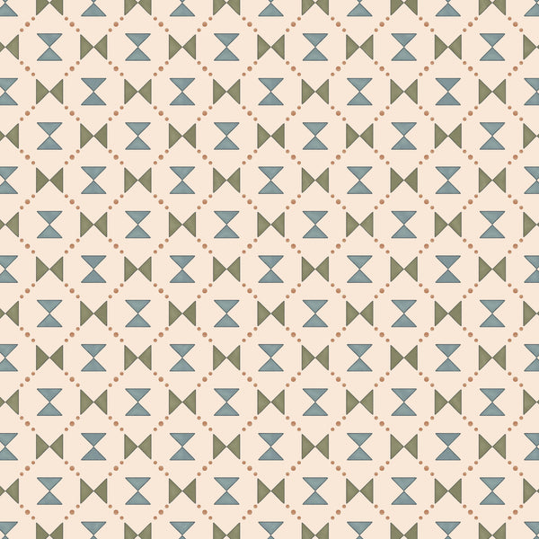 Bow Tie Quilt - Blue and Green