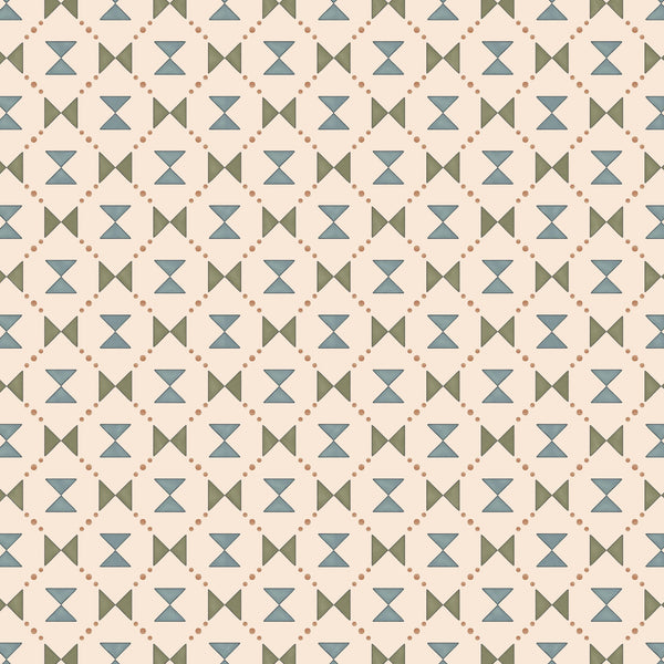 Bow Tie Quilt - Blue and Green