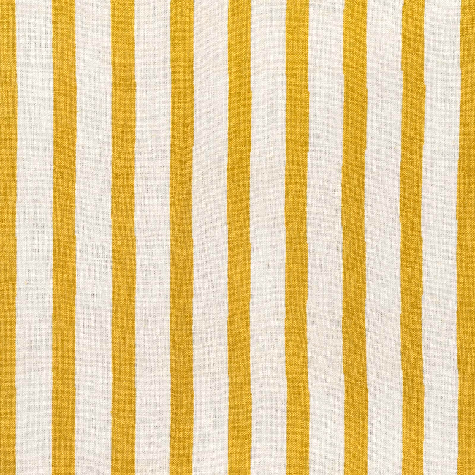 Lino Stripe Fabric (Yellow)