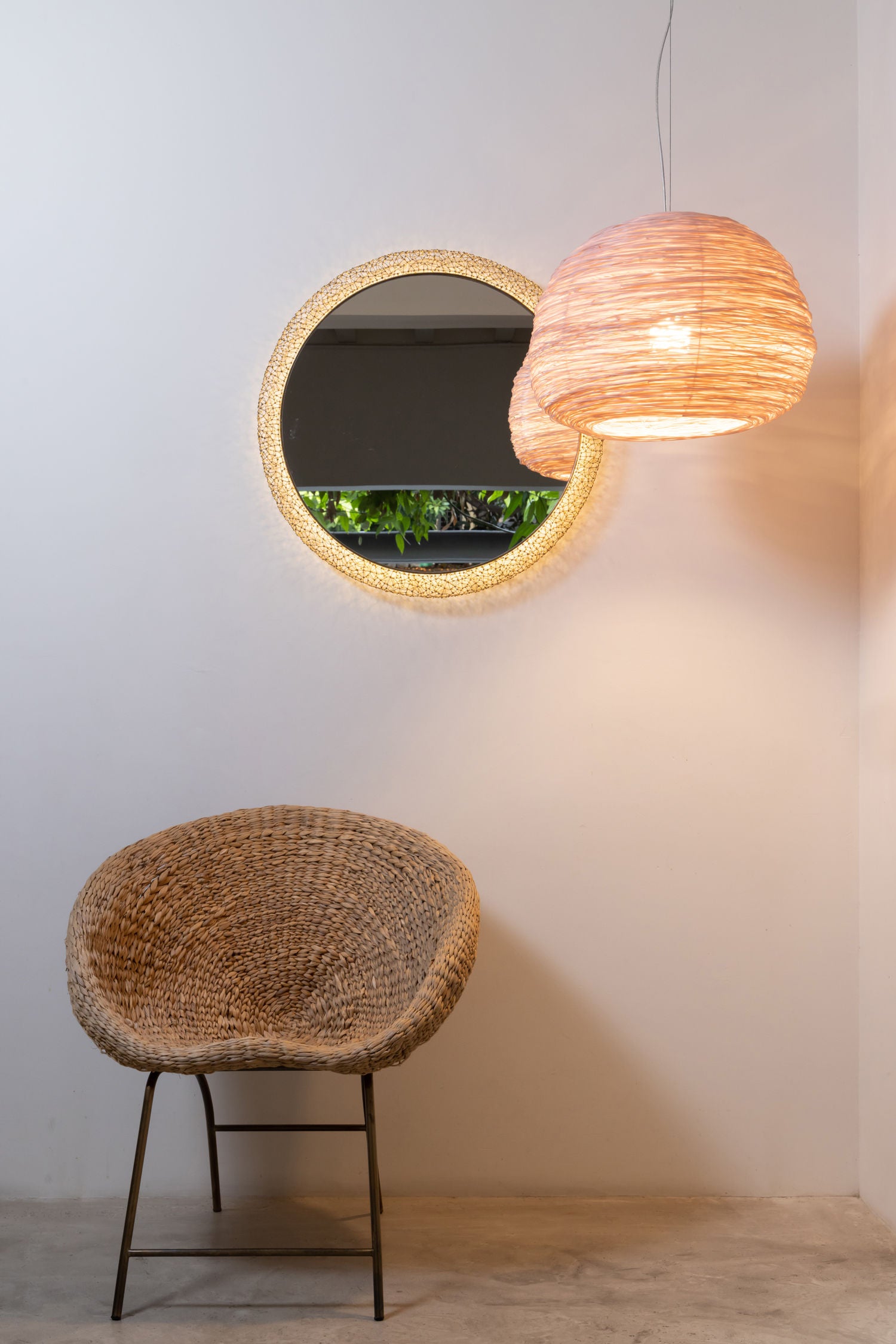 Shelter Pendant by Ango – Hand-Woven Light in Recycled Plastic Waste