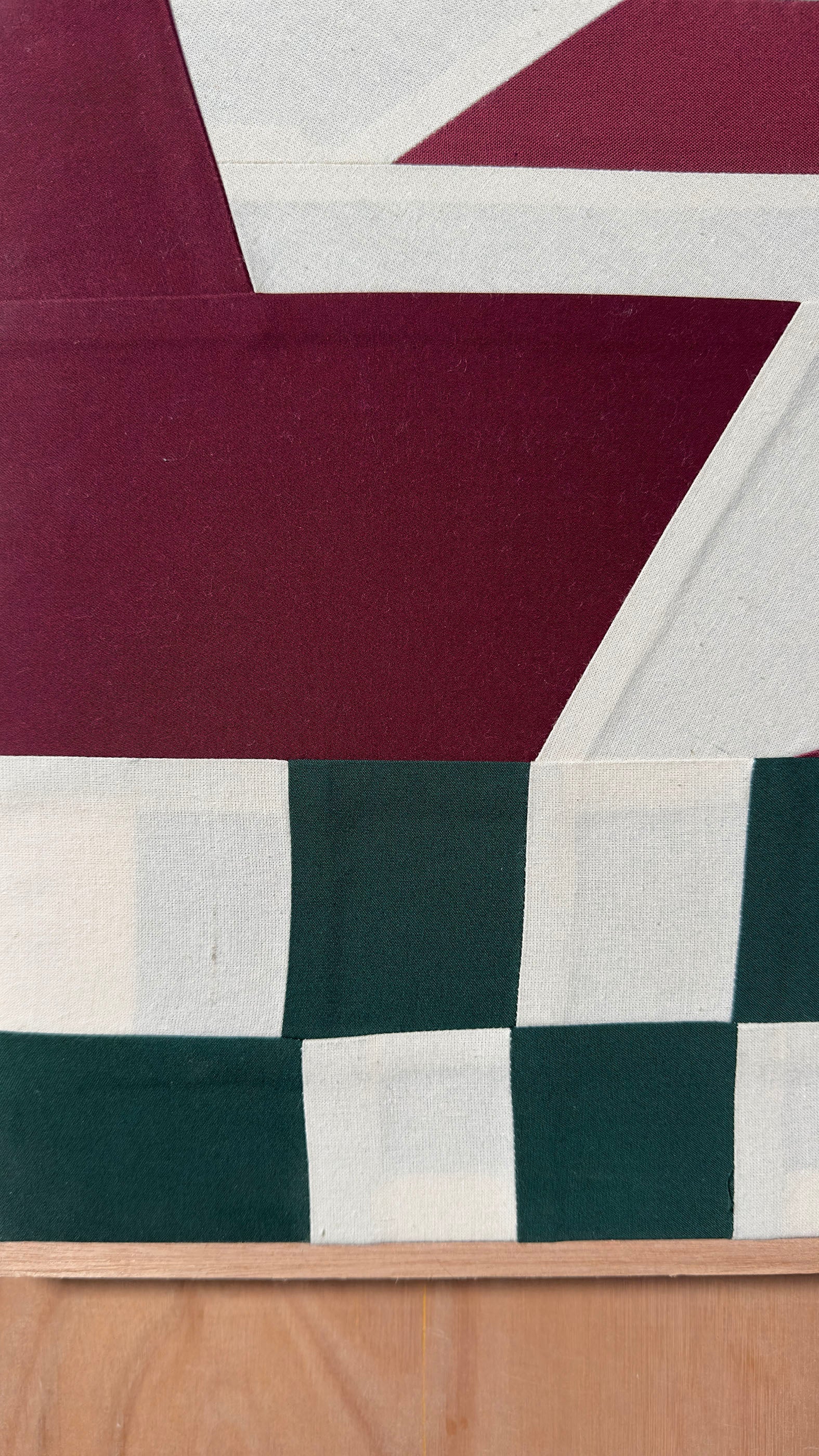 Diner Booth Original Quilted Artwork