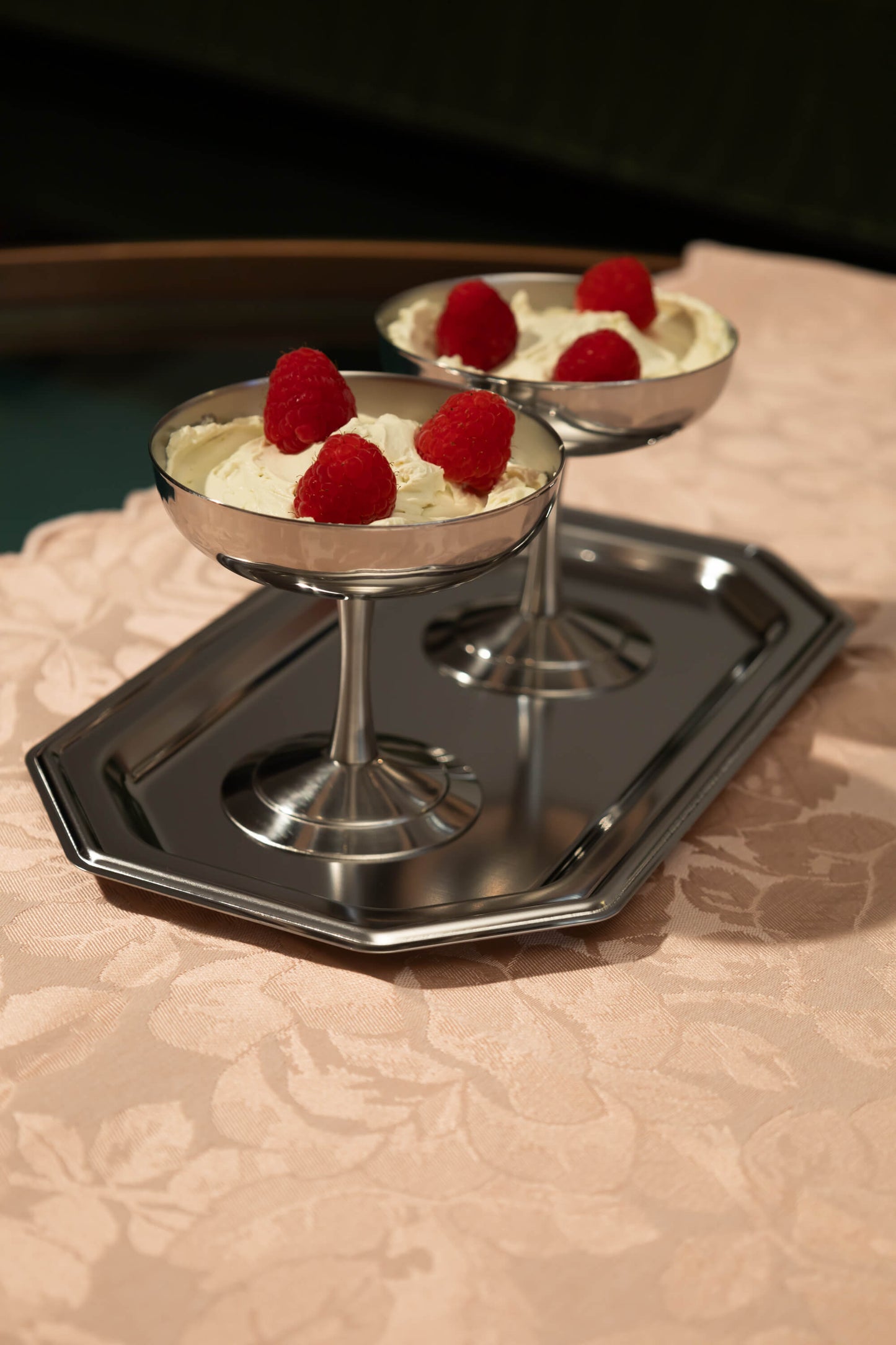 Italian Serving Set - 2 Coupes with Tray
