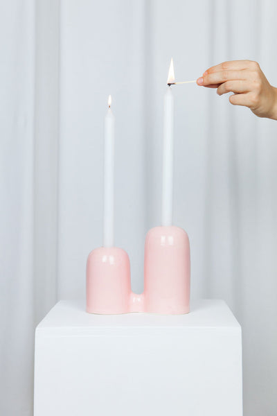 Hills Candlestick | Pink