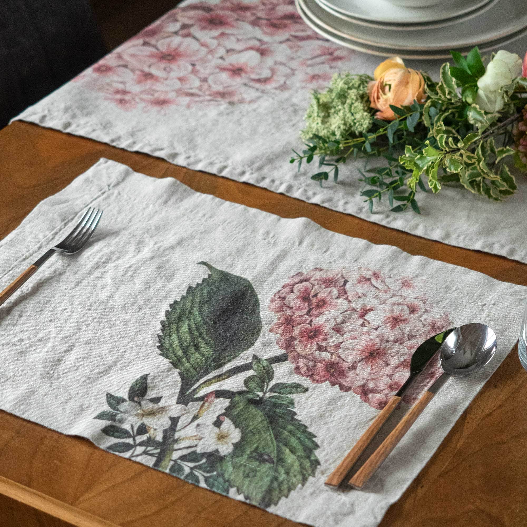 Linen Placemats HORTENSIA Set of 2
