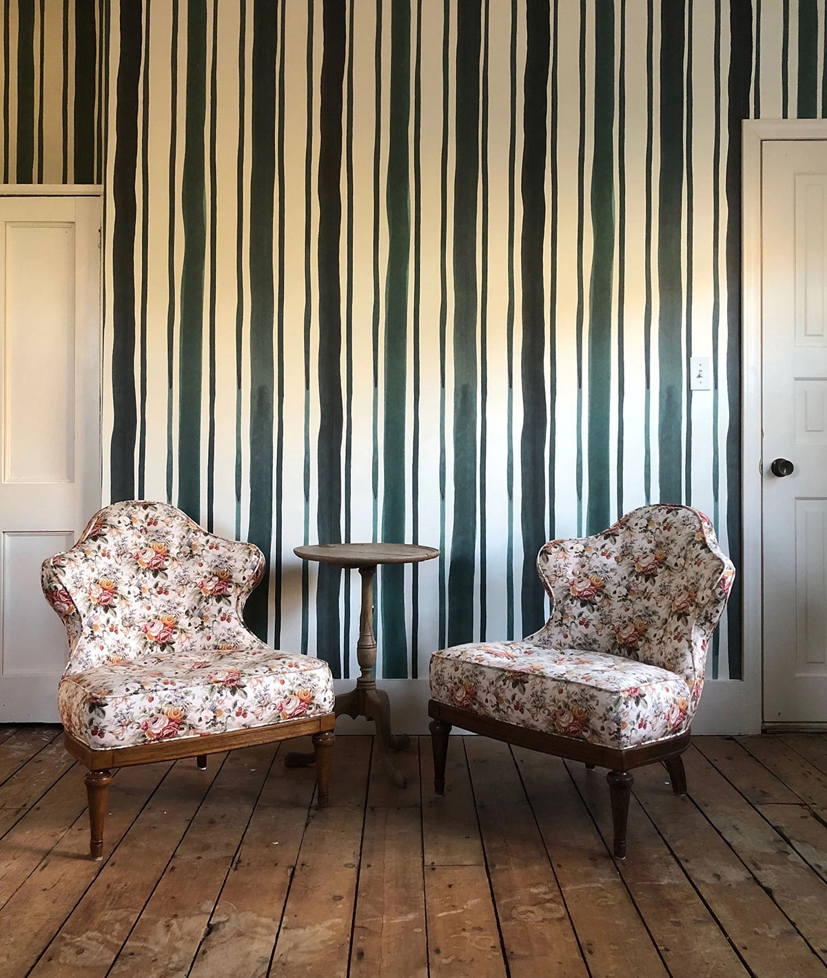 Forest Stripe Wallpaper