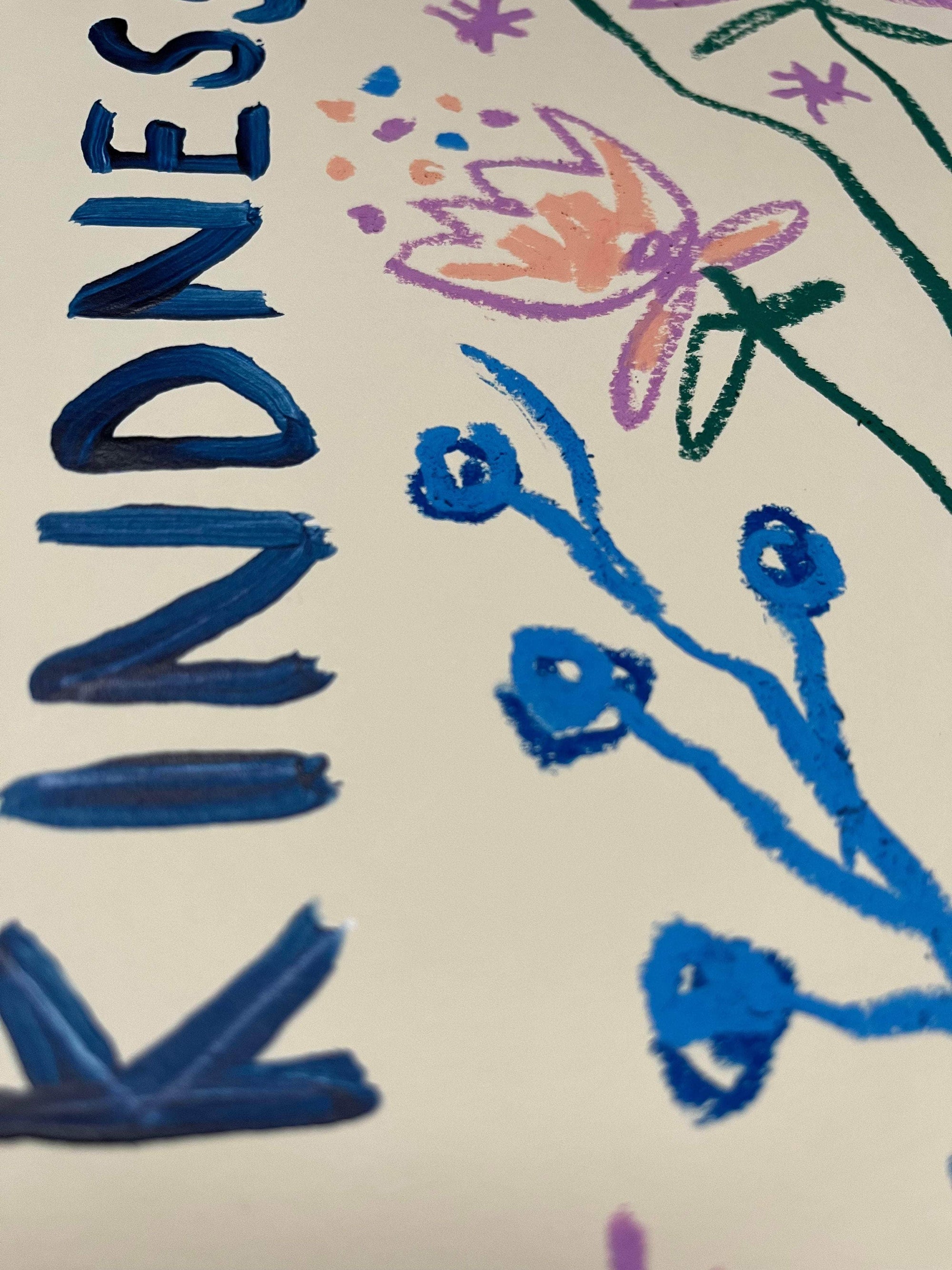 Kindness Grows Here I Original Painting A3