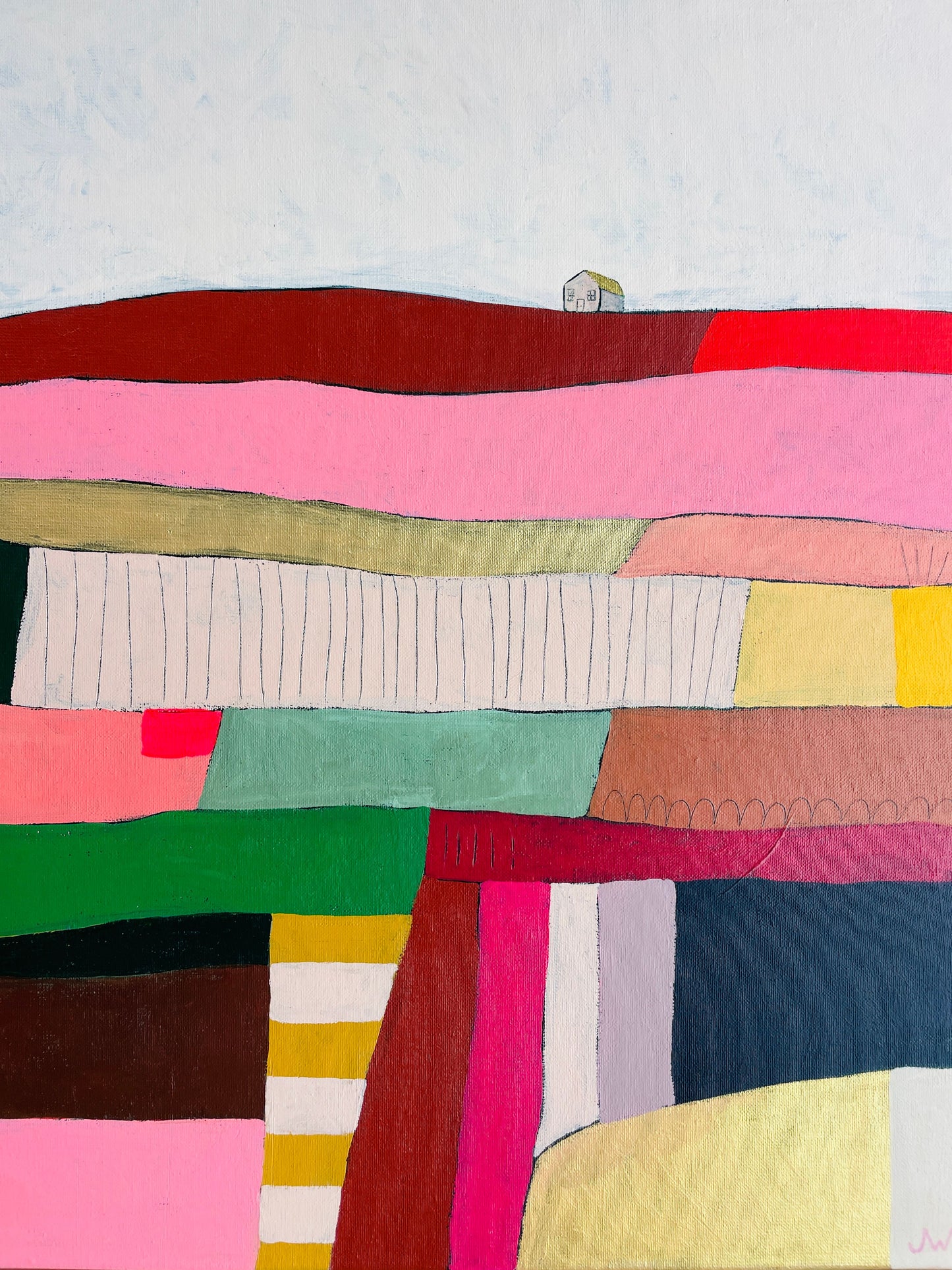 Colourful Landscapes Stripes Artwork