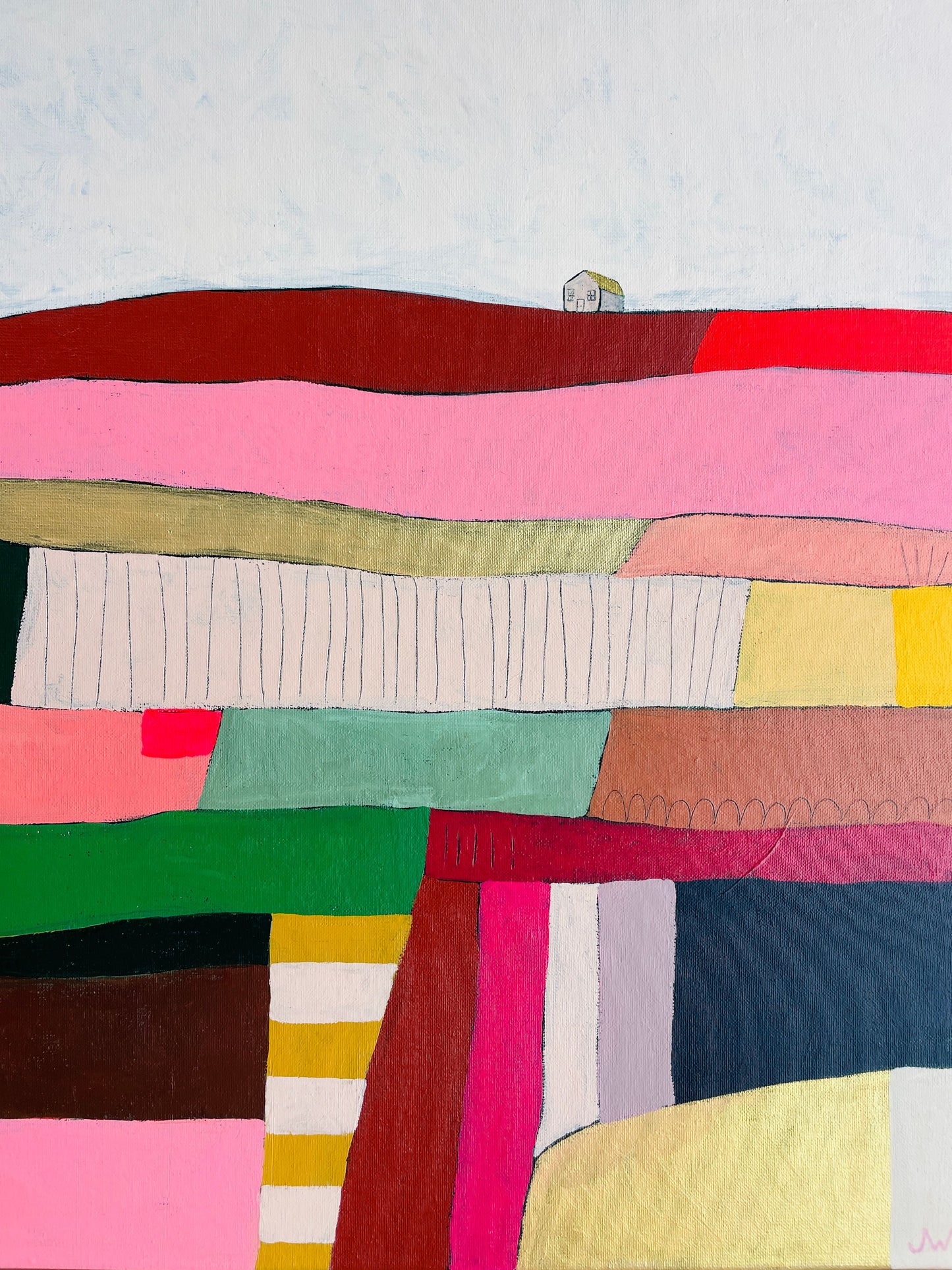 Colourful Landscapes Stripes Artwork