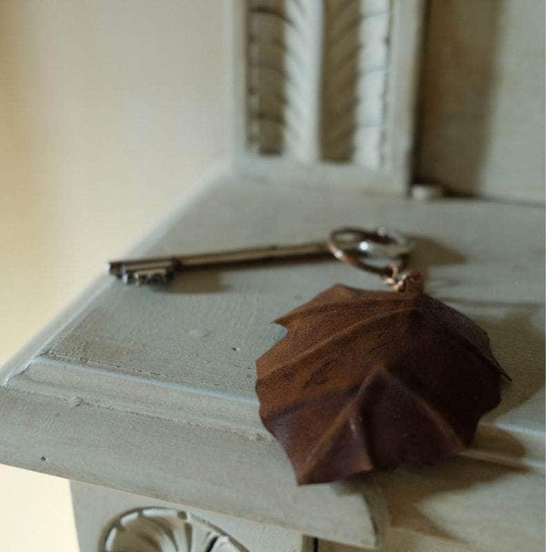 Iron Leaf Key Ring