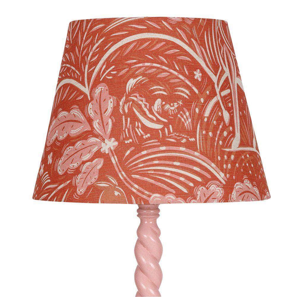 Staffordshire Empire Shade in Rust and Pink Large
