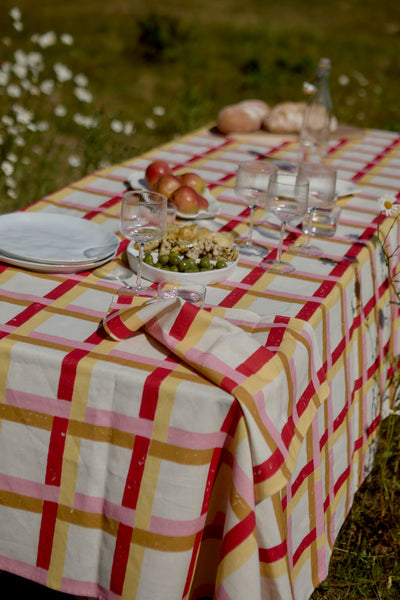 Set of Four Battenberg Napkins