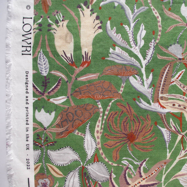 Printed Woodland Forest Fabric- Green