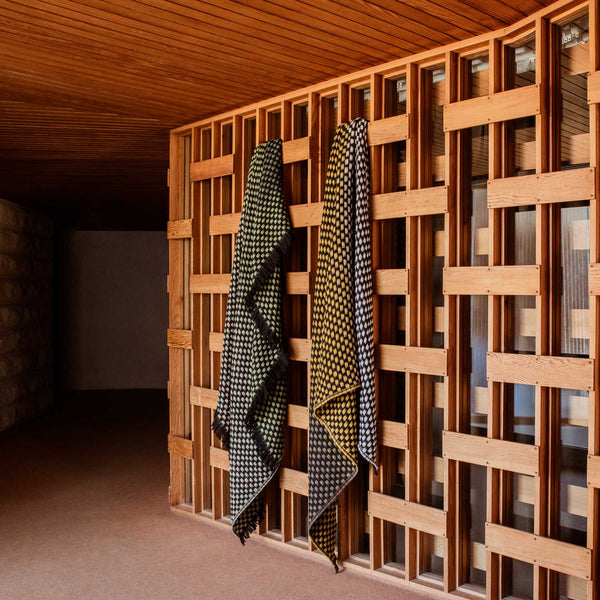 Basketweave Blanket Mustard