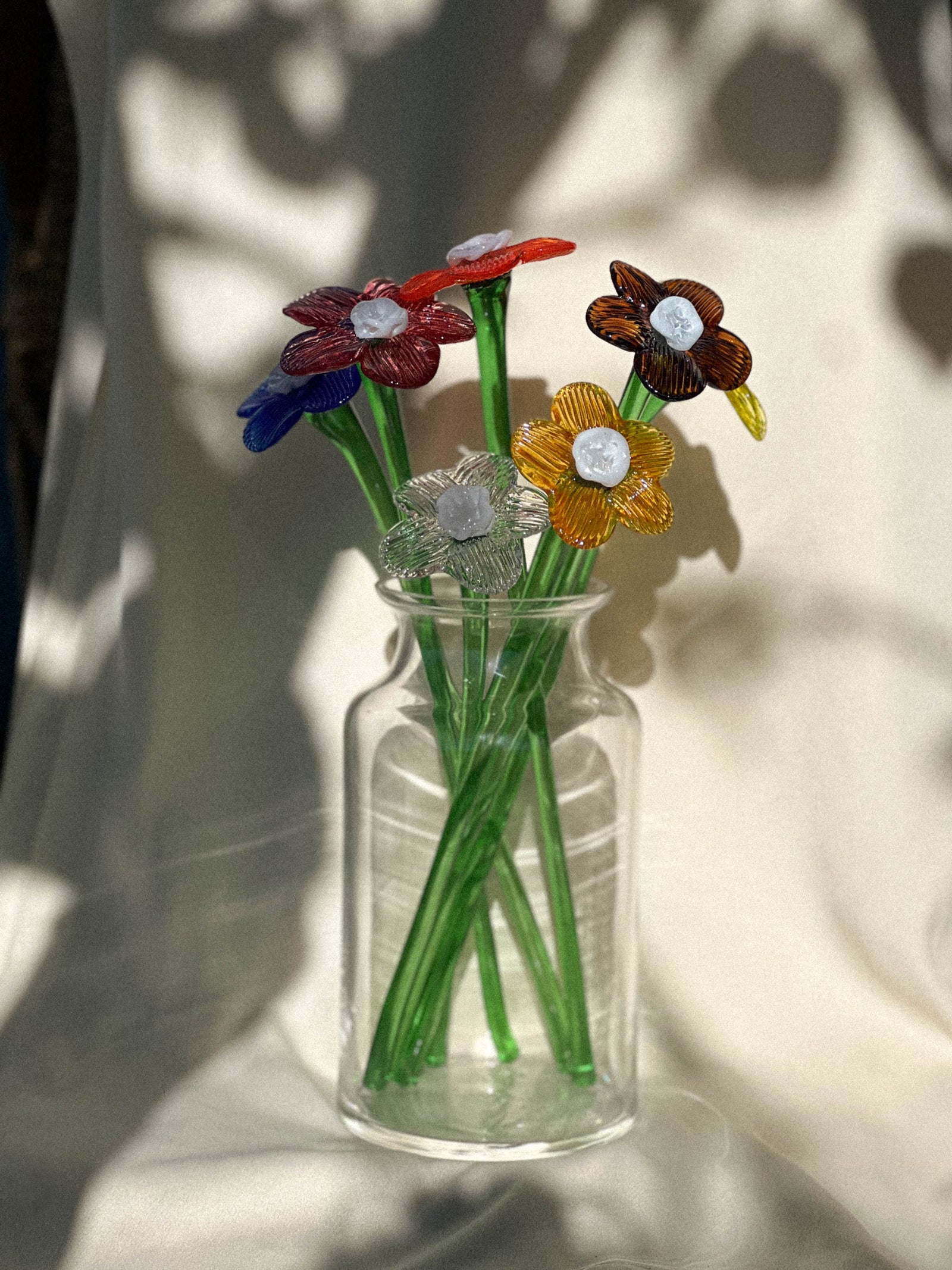 Mouthblown Crystal Flower - Large