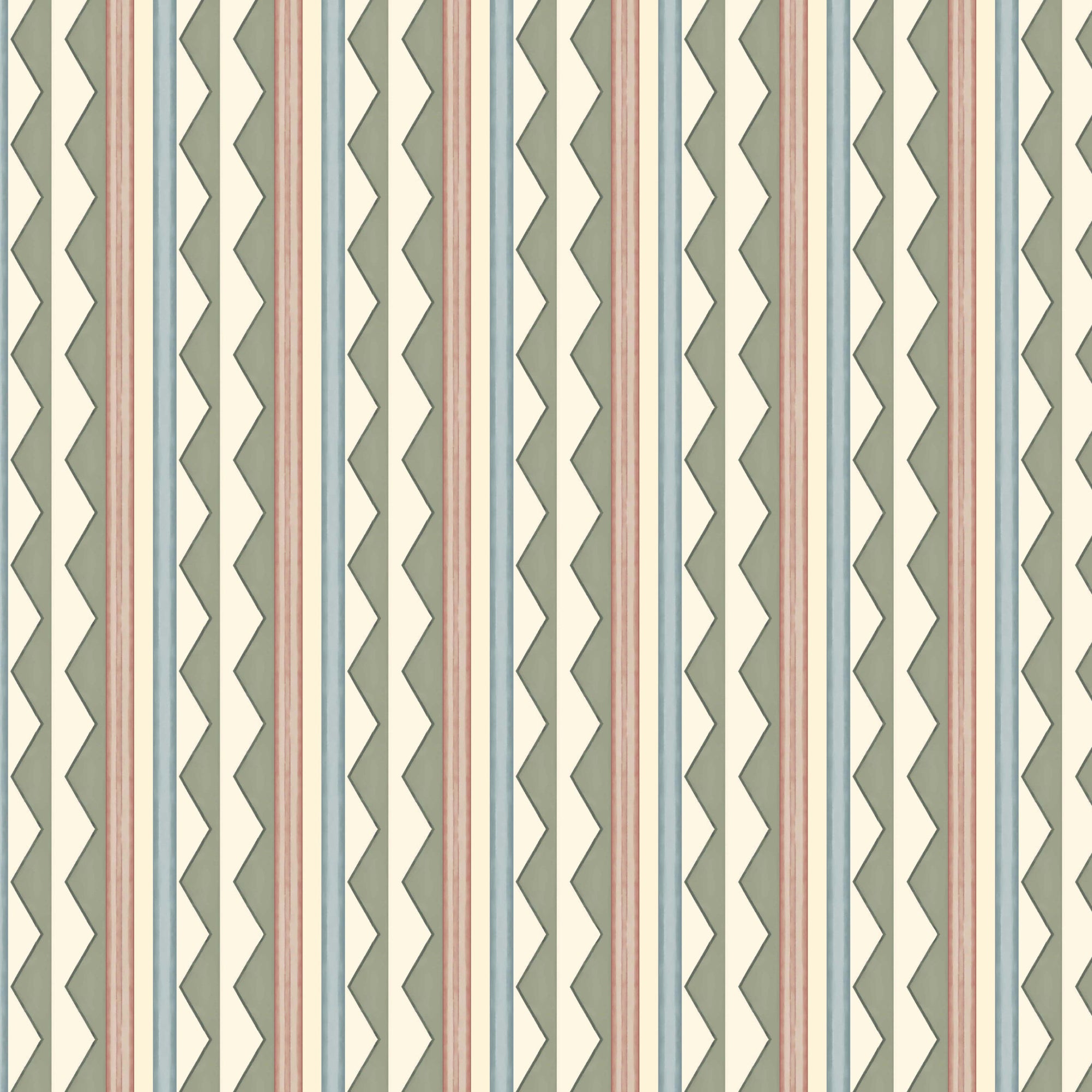 Bloomsbury Stripes Wallpaper - Autumn Green