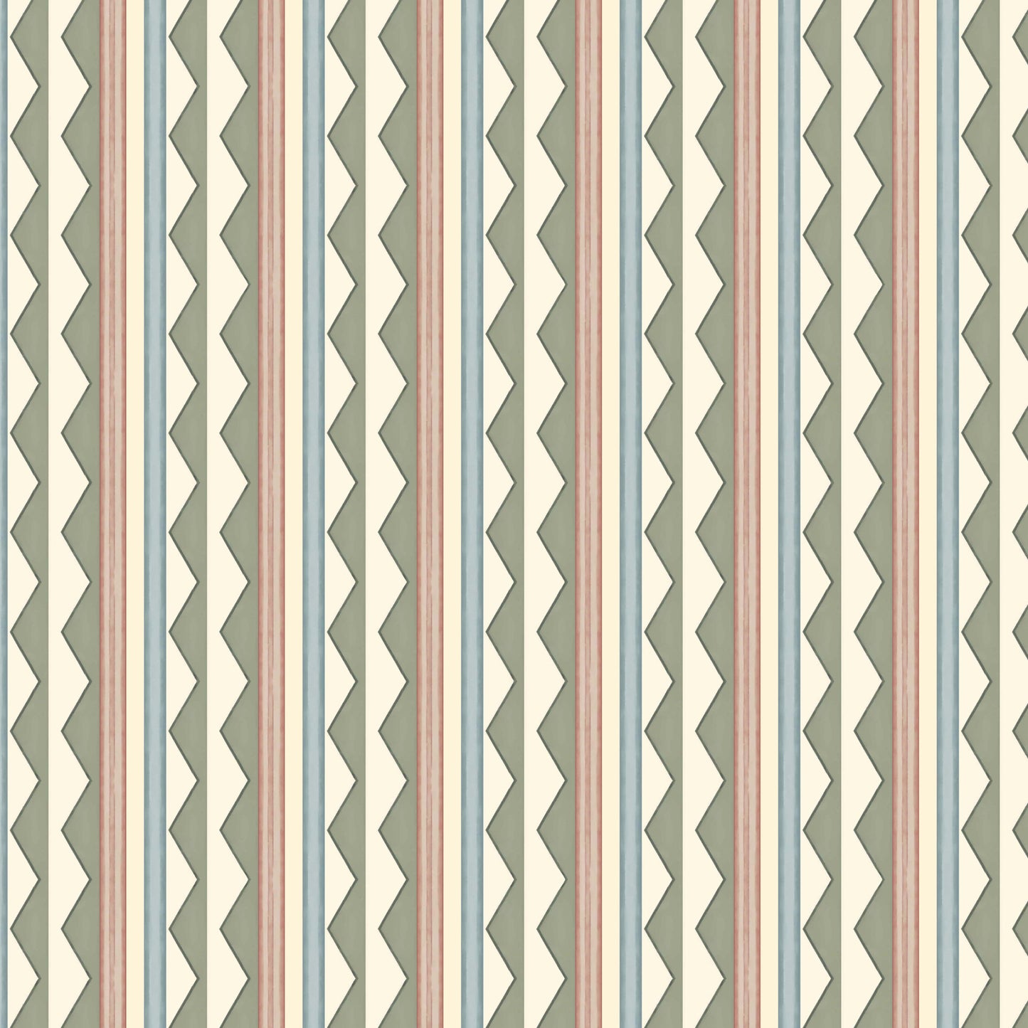 Bloomsbury Stripes Wallpaper - Autumn Green