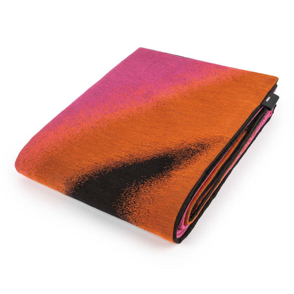 Tapestry Blanket Pink, Orange, White and Black
