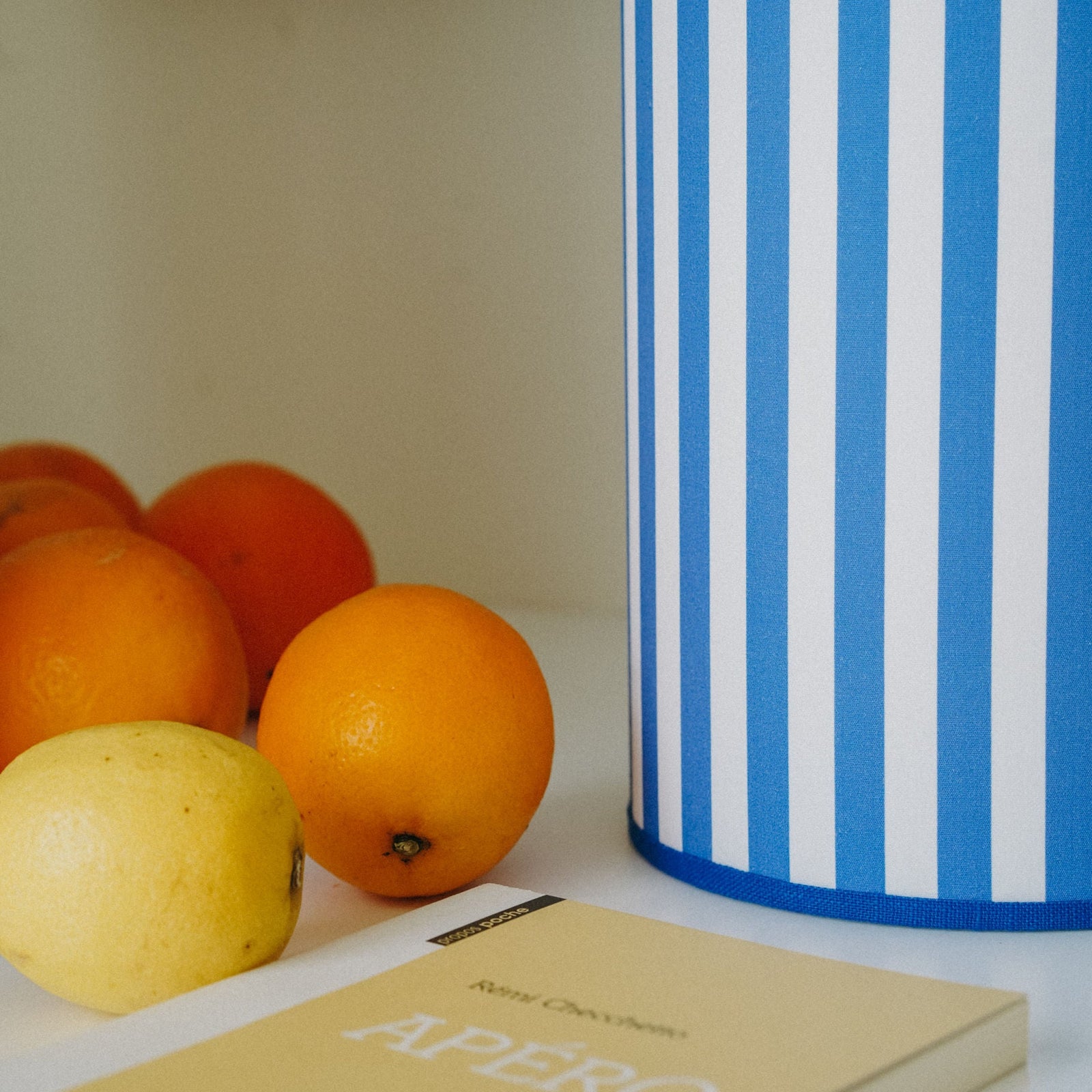 OCTAVEO - Blue and White Striped Table Lamp