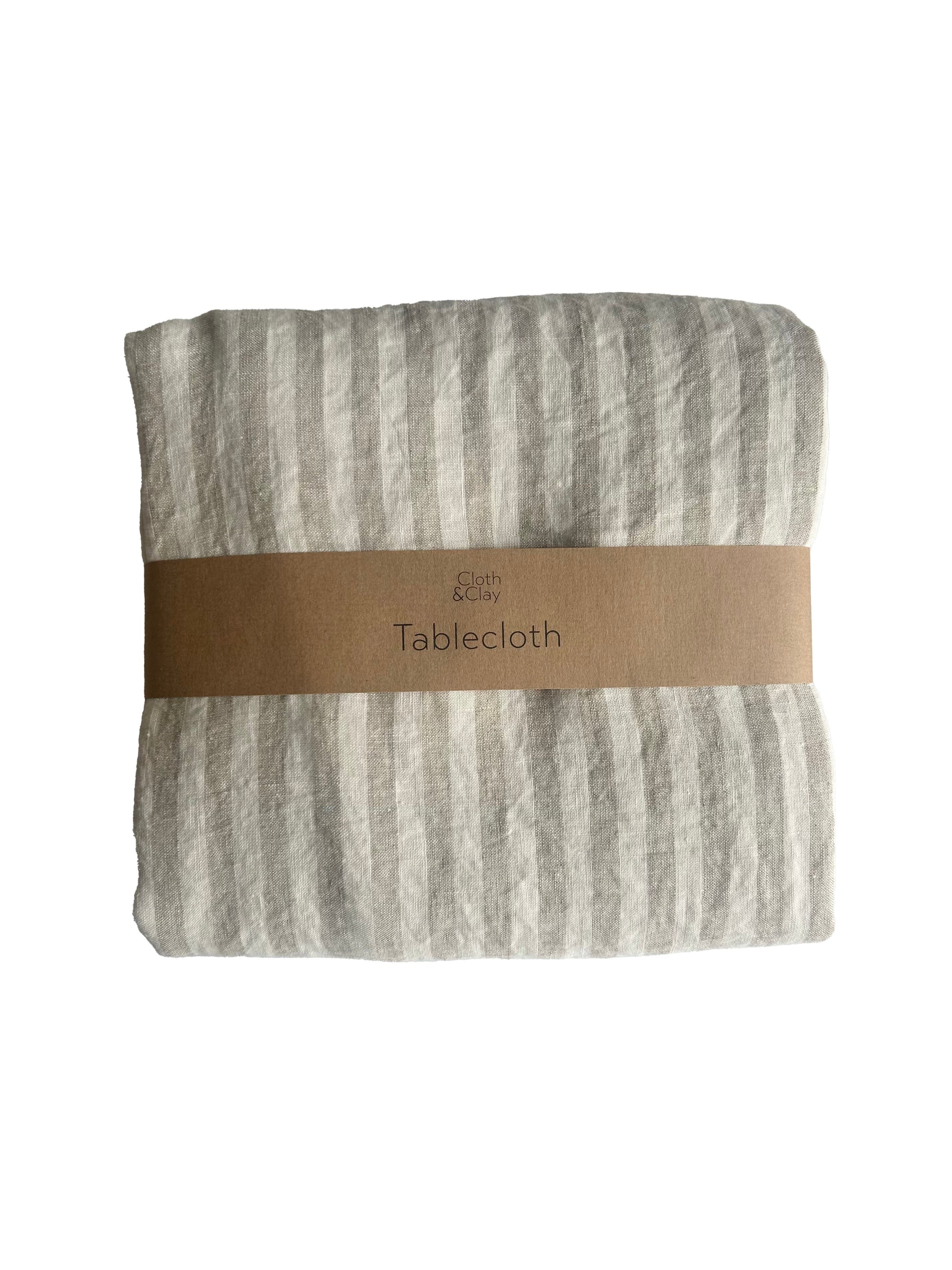 Linen Stripe Tablecloth