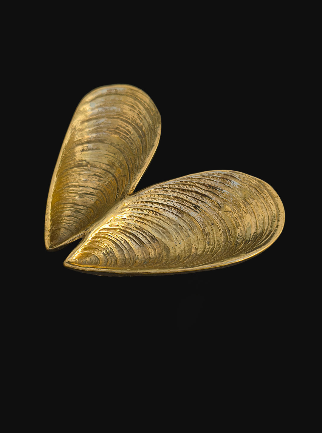 Vintage Brass Shell Vide Poche