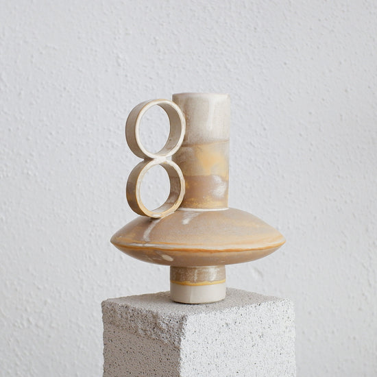 Small Bareino - Rustic Beige - Porcelain Vase