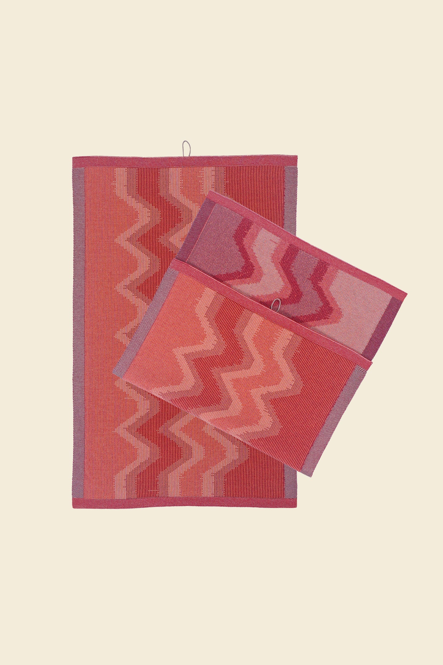 Organic Cotton Zig Zag Kitchen Towel