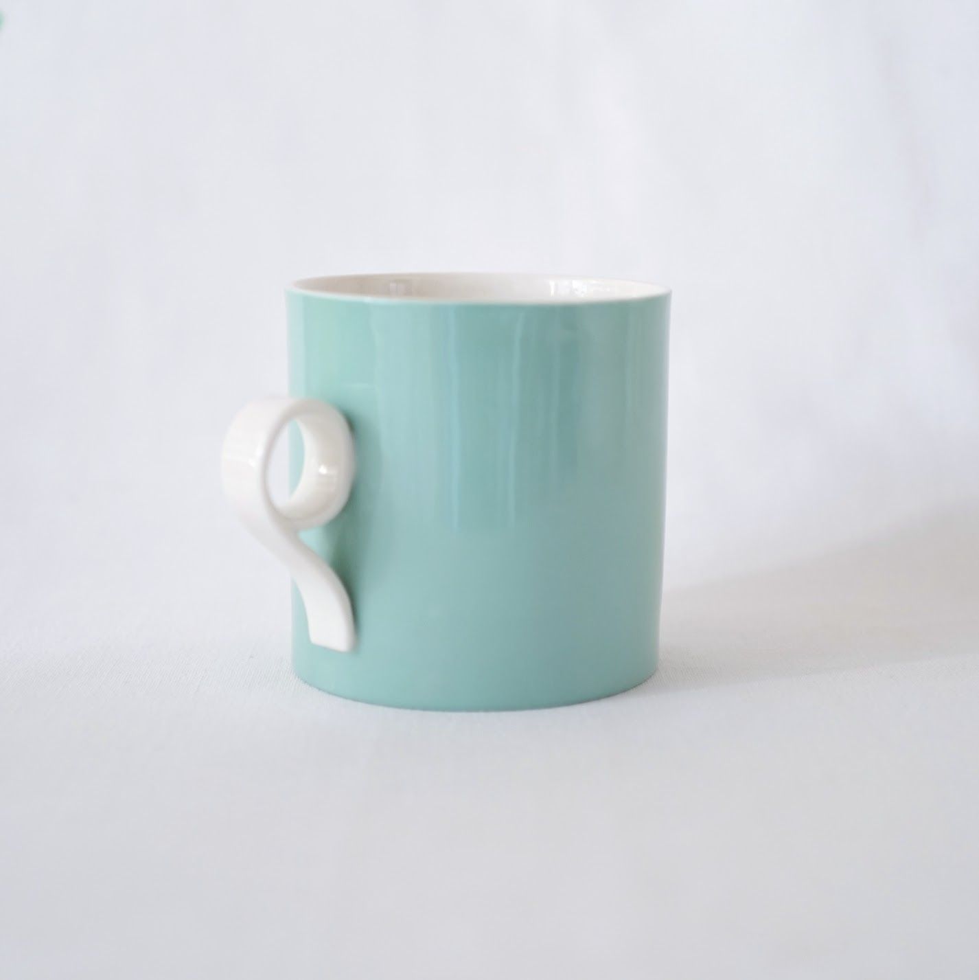 Large Mug in Green - Loop Handle
