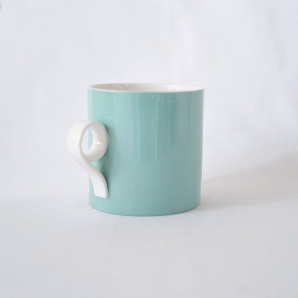 Large Mug in Green - Loop Handle
