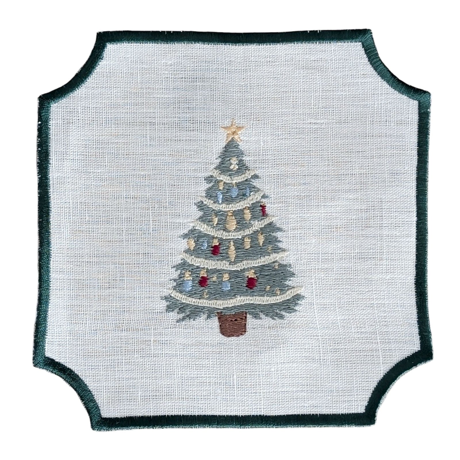 NUTCRACKER - Christmas Embroidery Cocktail Napkin Set (set of 6)