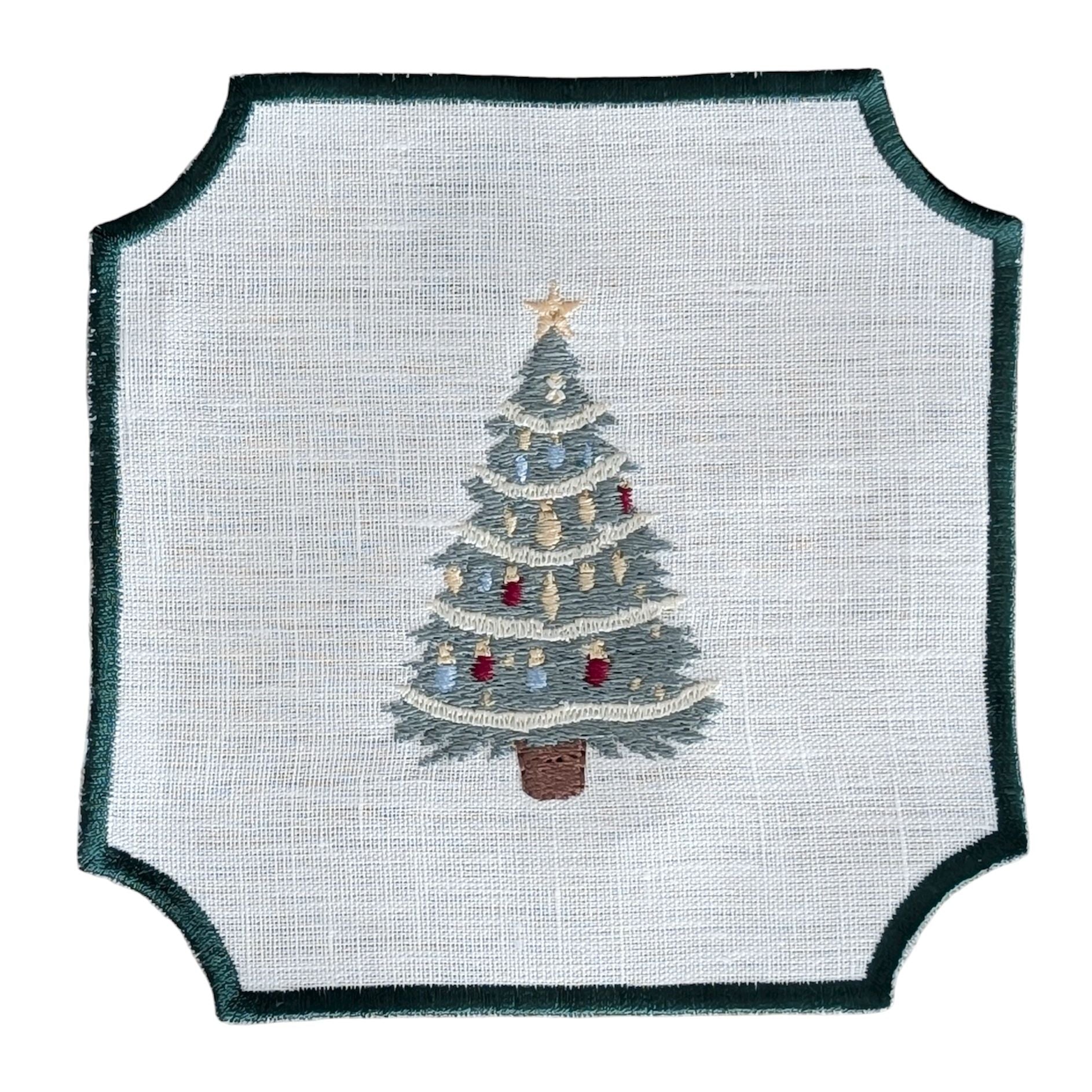 NUTCRACKER - Christmas Embroidery Cocktail Napkin Set (set of 6)