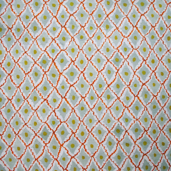 Printed Diamonds Fabric - Red
