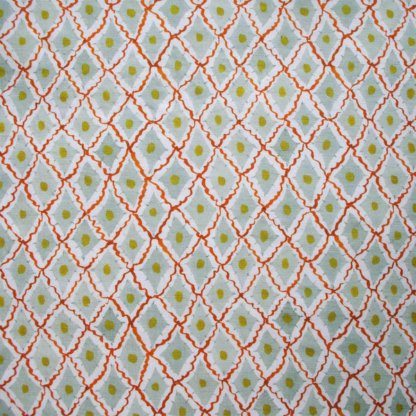 Printed Diamonds Fabric - Red