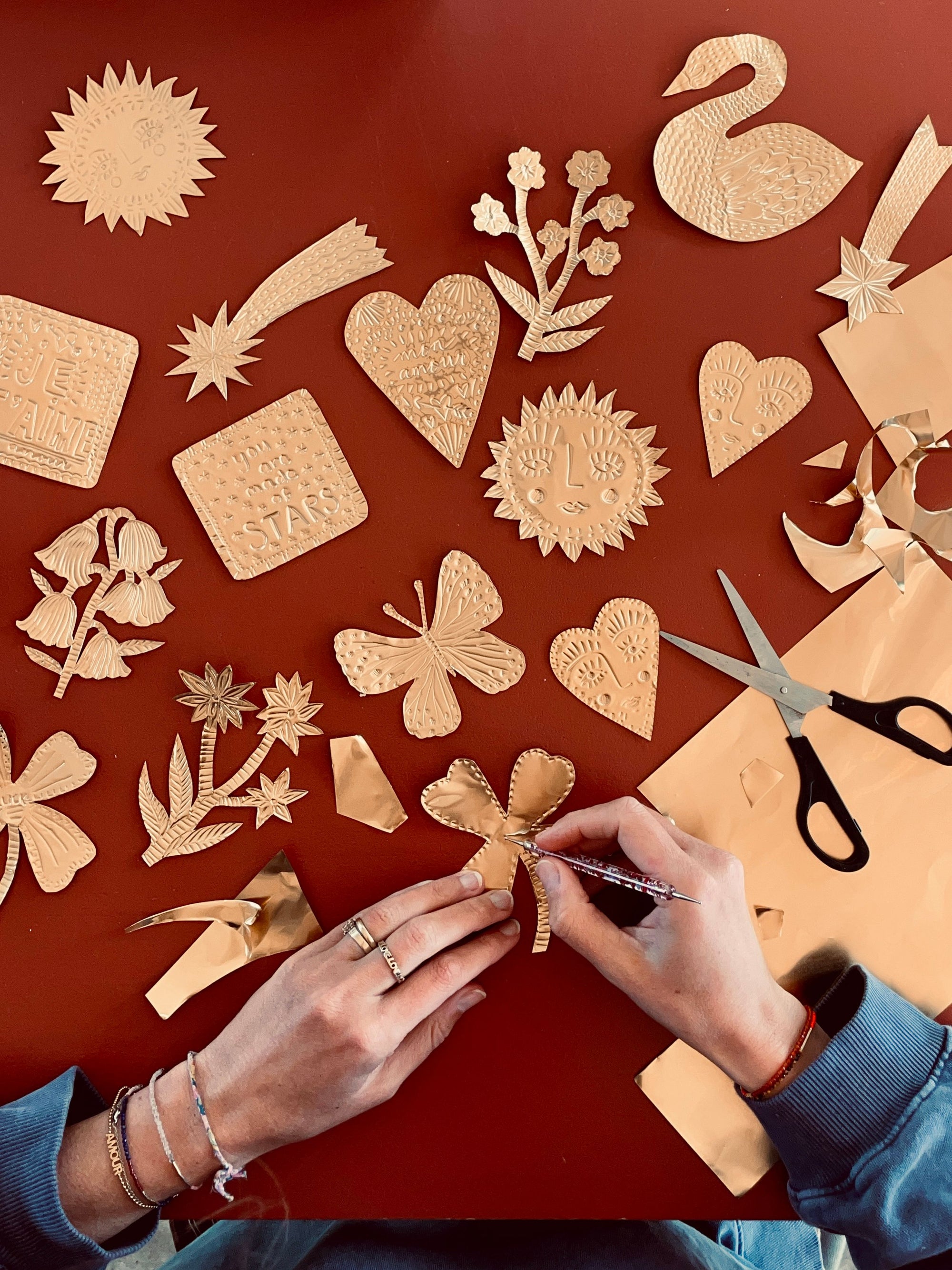 Gold Foil Art Piece - Mon Amour