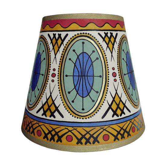 Callisto Hand Painted Lampshade in Yellow Gold