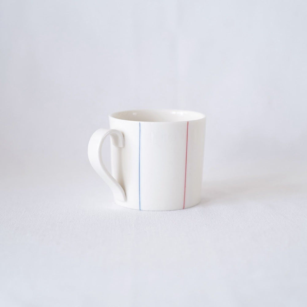 Small Mug with Tricolour Stripes