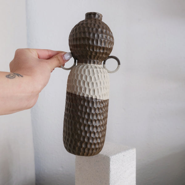 Alma-May - Carved Stoneware Vase - Magdalena Clay