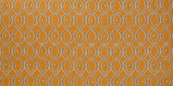 Dolly Fabric in Gold and Blue