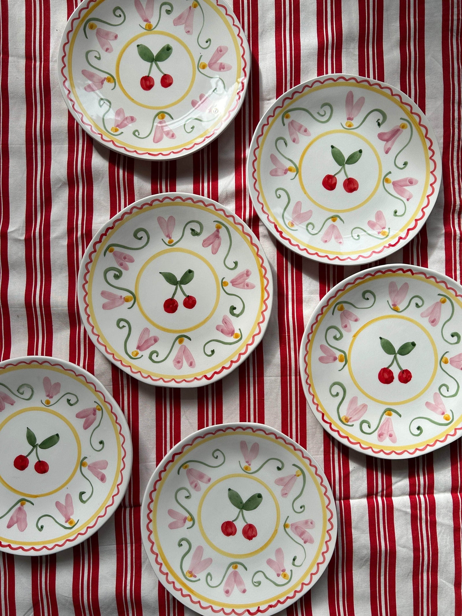 Cherry Fleur Dessert plate