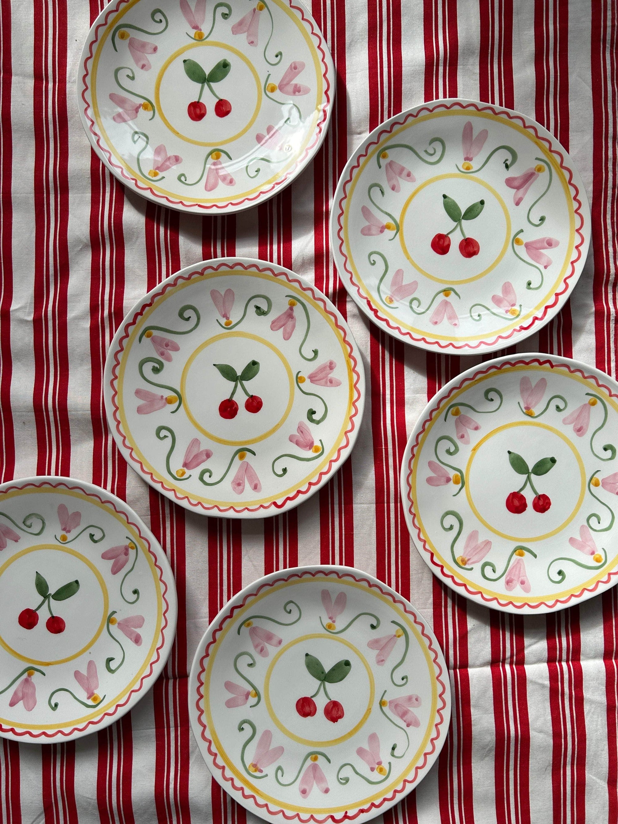 Cherry Fleur Dessert plate