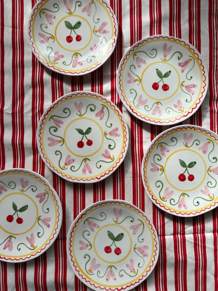 Cherry Fleur Dessert plate