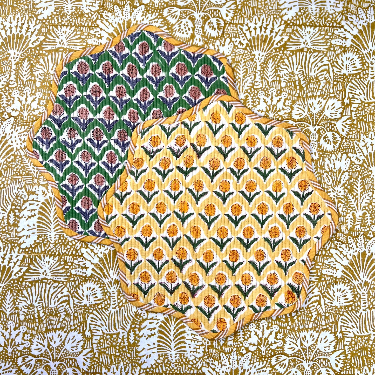 ‘The Breakfast’ Placemat - Scallop - Block Print