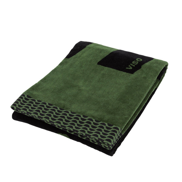 Cat and Match Green Towel