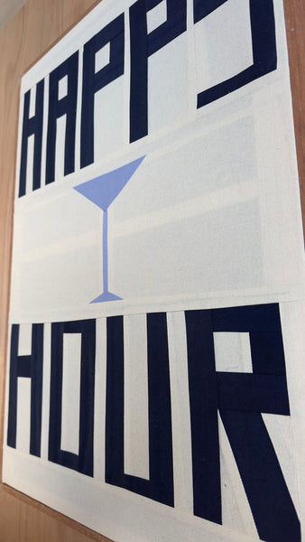 Happy Hour Original Quilted Artwork