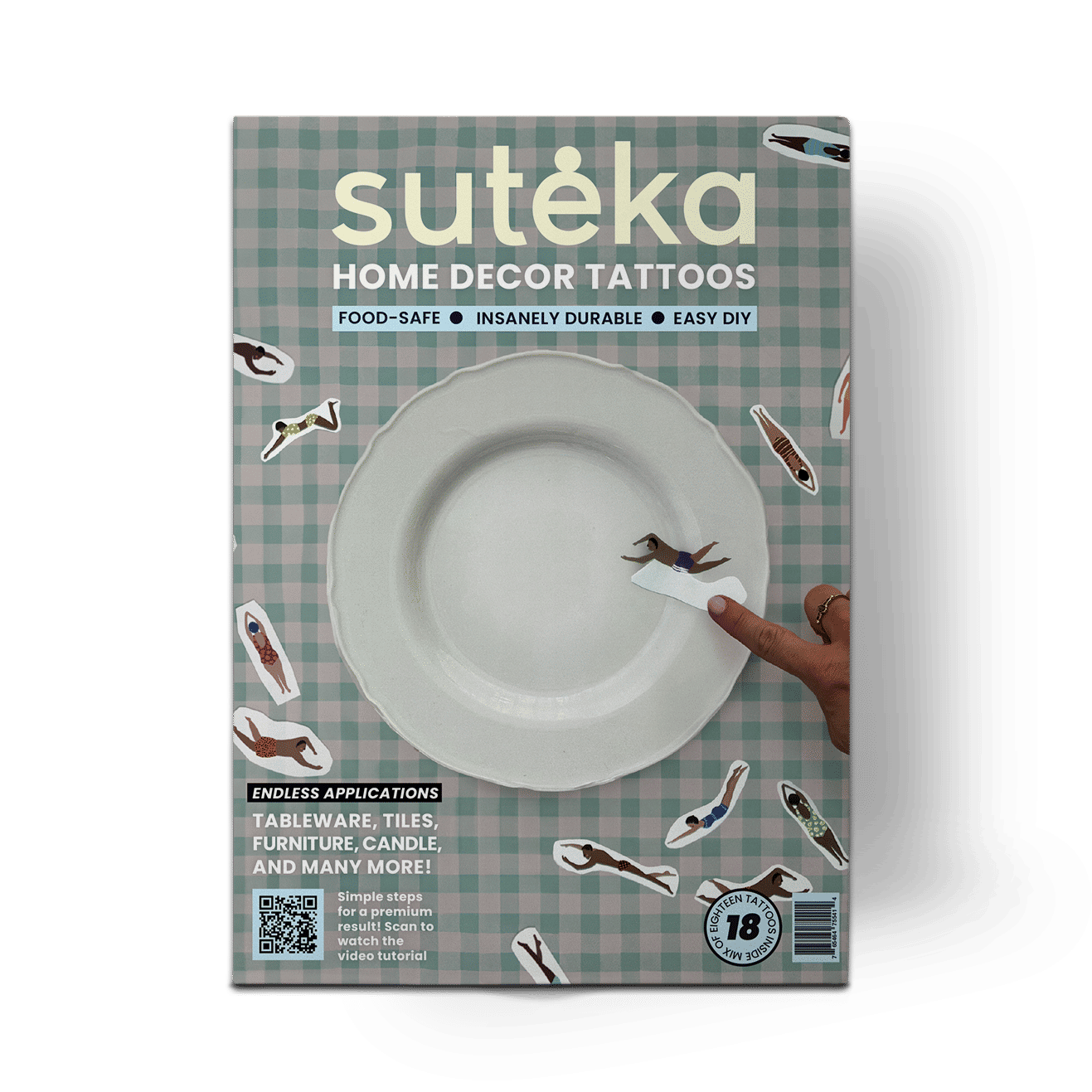 Swimmers Set - Mix DIY Plate Sticker Decoration